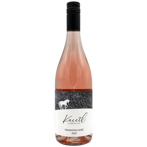 Frankovka Rosé Klasik 2022 mzv, KACETL - růžové víno, polosuché