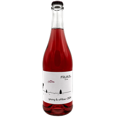 Young & Offline rosé, první víno 2024 zemské, FRLAUS - naturální růžové víno, suché
