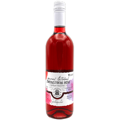 Rosé Zweigeltrebe, první víno 2024 zemské, LECHOVICE - růžové víno, polosuché