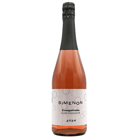 Zweigeltrebe ROSÉ FRIZZANTE 2024 zemské SIMENON - růžové víno, perlivé, polosuché