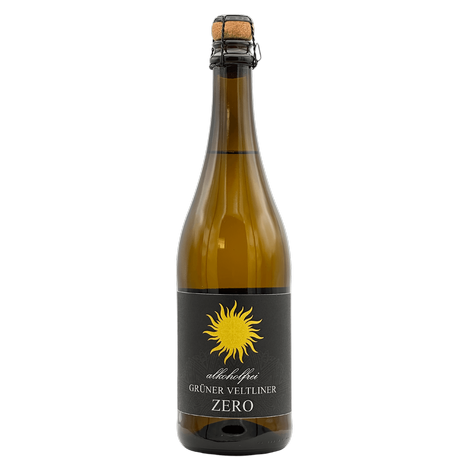 Alkoholfrei Grüner Veltliner ZERO Sparkling, SONNENHÜGEL - nealkoholické bílé víno, perlivé, suché