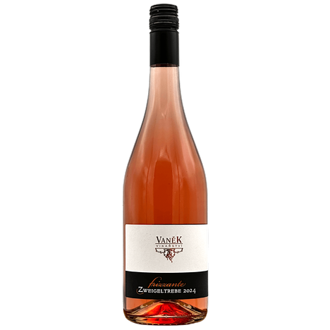 Zweigeltrebe rosé 2024 Frizzante, VANĚK - růžové víno, perlivé, polosuché