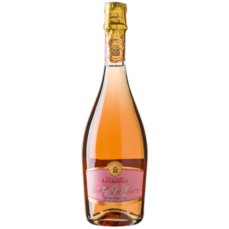 Sekt Lechovice Rosé Demi sec Zweigeltrebe 2018 LECHOVICE - šumivé víno růžové